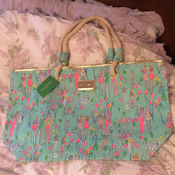 Lilly Pulitzer Handbags - Perfect Lilly Pulitzer Pop Tote Balloons NWT
